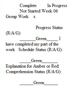 Week 6 Status Report